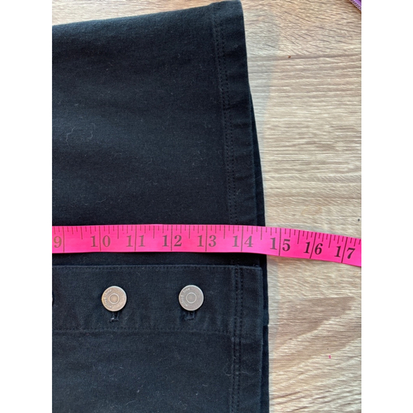 Aritzia Wilfred Free Black Stretch Denim Mini Button Front Skirt women’s Size 00 - Picture 7 of 9